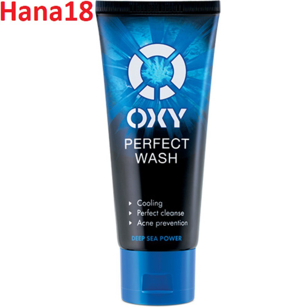 Kem sữa rửa mặt Oxy perfect wash 100g cực mát lạnh, sạch bã nhờn, ngừa khuẩn mụn 100% chính hãng