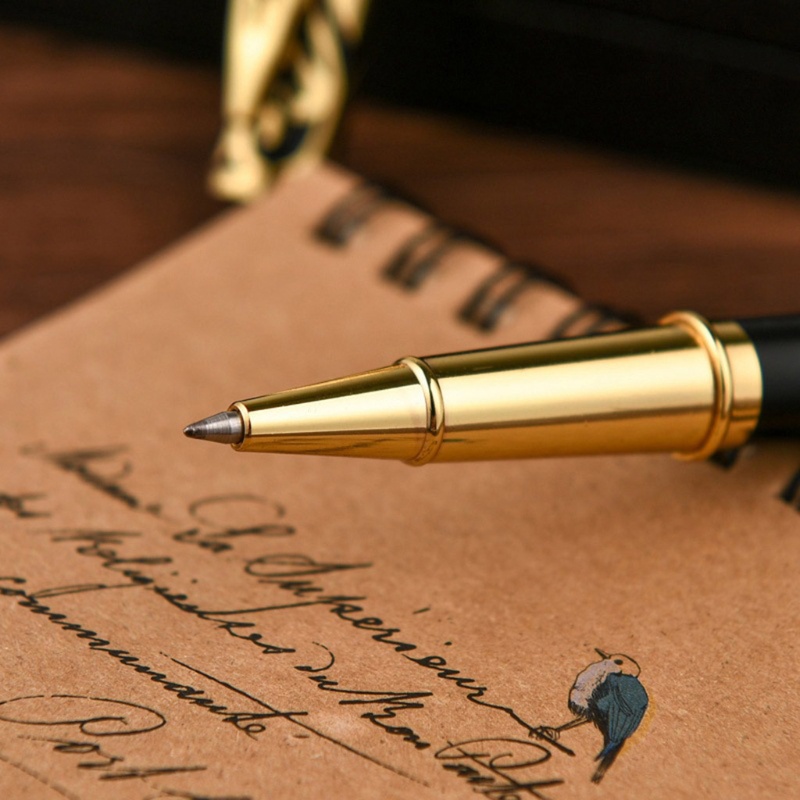 Bút Bi Mực Đen Bằng Kim Loại Sang Trọng Cho Văn Phòng