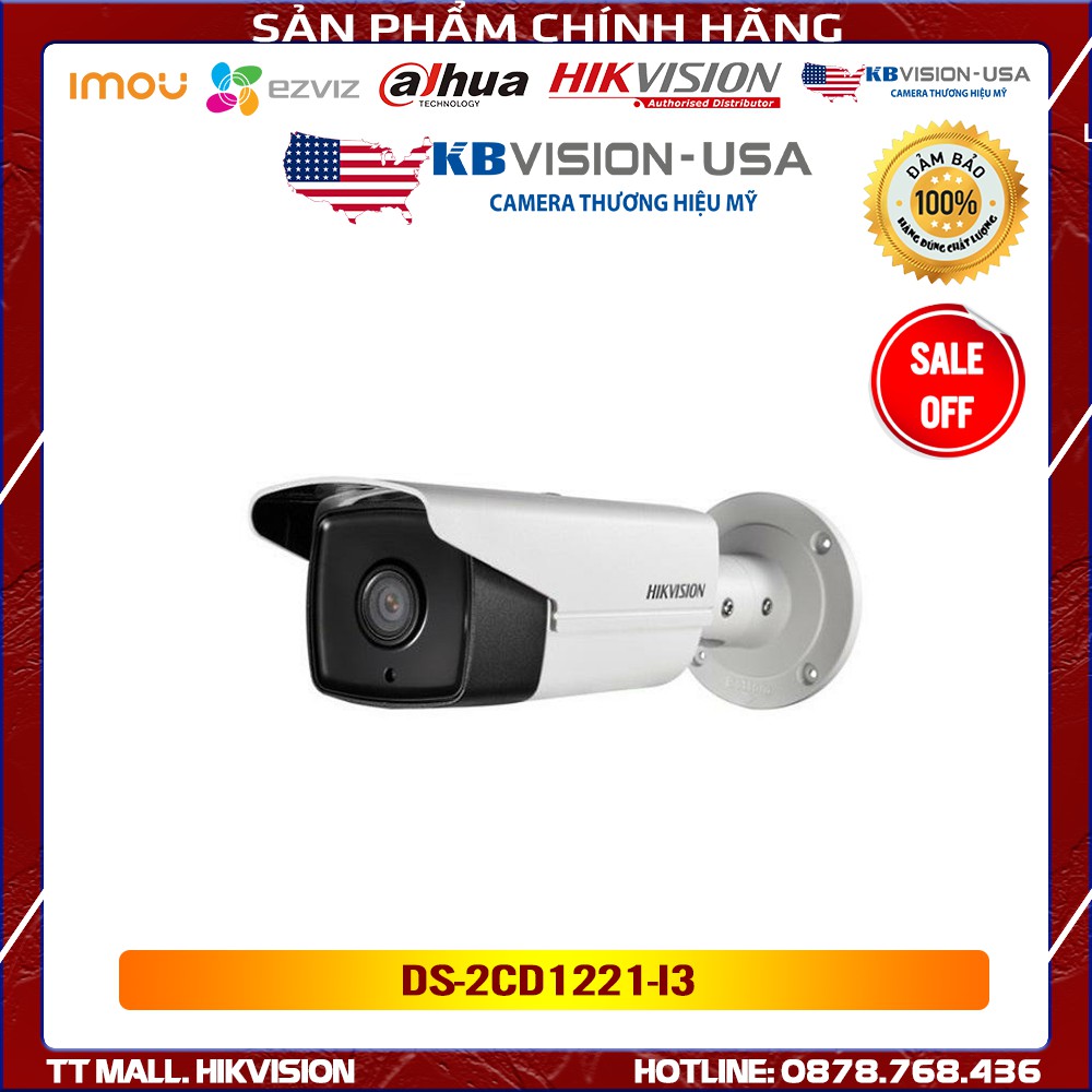 Camera IP  Hikvision DS-2CD1221-I3  hàng chính hãng bảo hành 2 năm