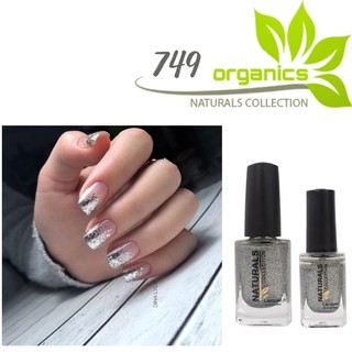 Sơn móng tay hữu cơ màu Kim Tuyến Bạc USA NATURALS COLLECTION sử dụng được cho mẹ bầu và trẻ em - 7.5ml - 749