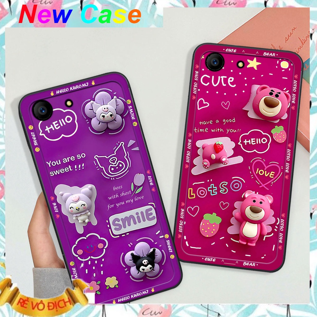 Ốp Oppo F3 / A77/ A39/ A57/ F3 Lite/ A33/ Neo 7 in hình 3D Bear love,Kuromi,Space cute độc lạ