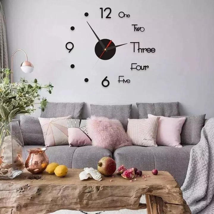 Đồng hồ - Đồng hồ dán tường trang trí nhà cửa (DHD40)