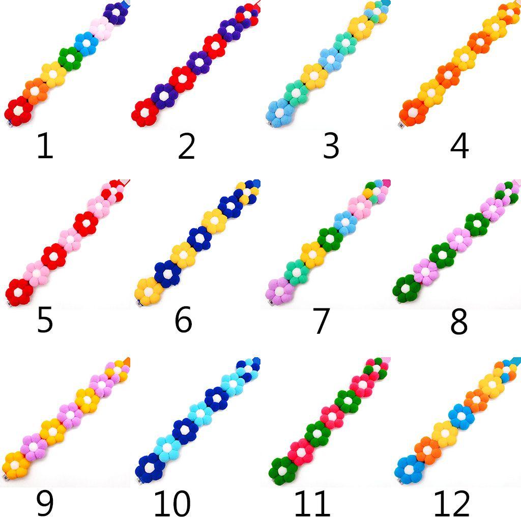 Danilo Vòng Cổ Họa Tiết Hoa Nhỏ Nhẹ Nhiều Màu Sắc Có Thể Điều Chỉnh Cho Thú Cưng