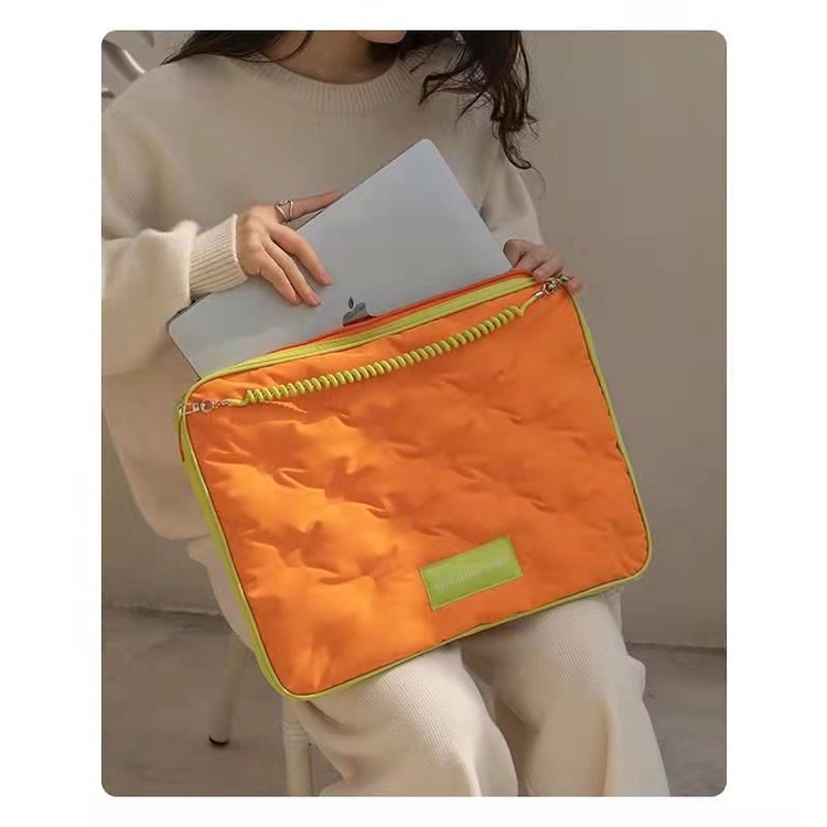 Túi đựng máy tính 16inch màu sắc tương phản dễ thương phong cách Hàn Quốc 2022
