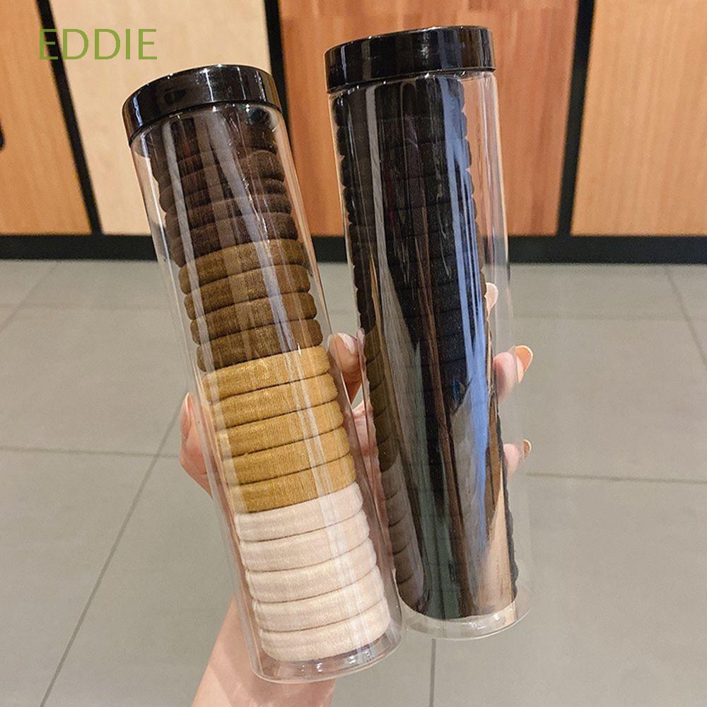 Set 5/20 dây buộc tóc co giãn màu trơn đơn giản phong cách Hàn Quốc dễ thương cho nữ