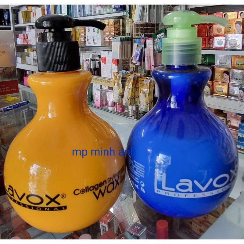 wax tạo nếp tóc lavox collagen 300ml { hàng cty }