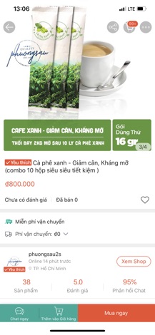 Cà Phê Xanh - Giảm Cân , Kháng Mỡ ( combo 10 hộp siêu siêu tiết kiệm)