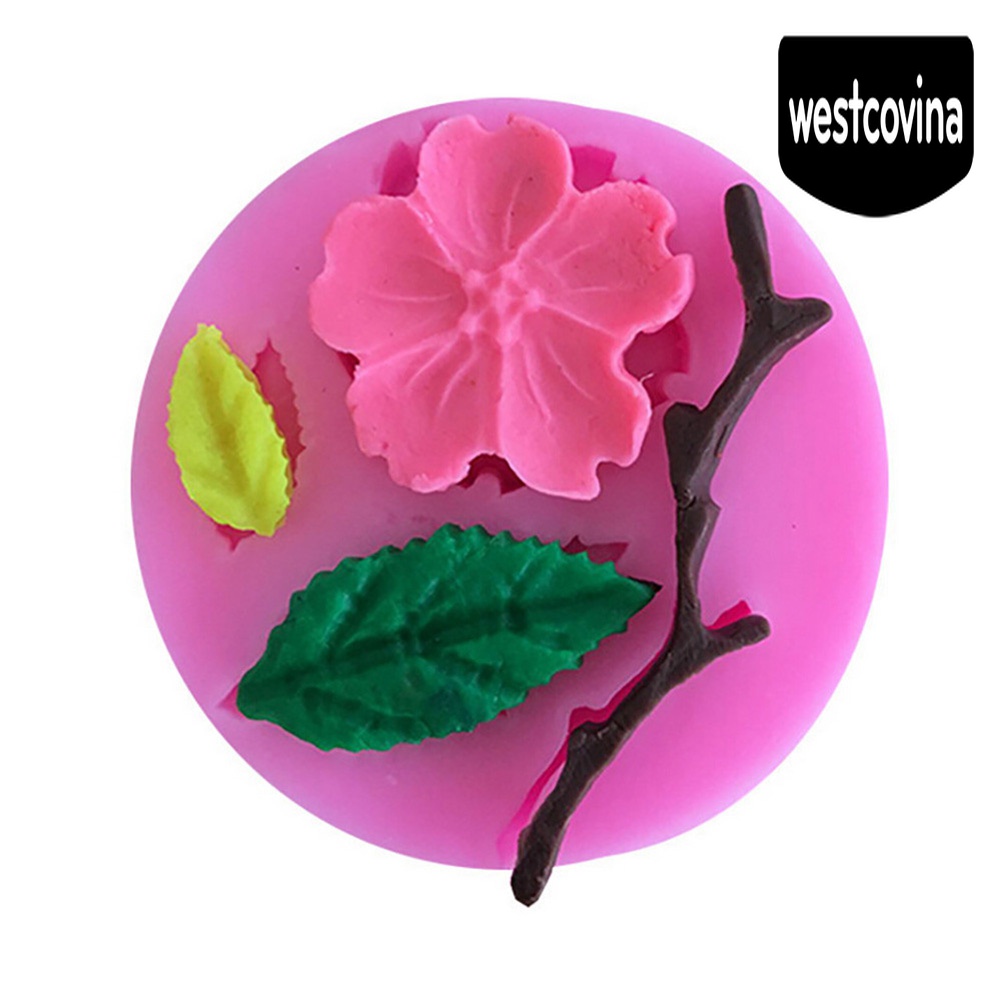 [Hot]☀ Khuôn Silicone Làm Bánh &amp; Socola Hình Hoa Anh Đào DIY