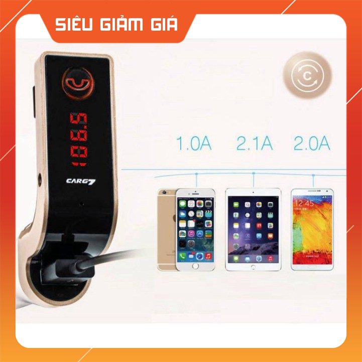 Tẩu Car S7 Sạc, Nghe Nhạc USB Thẻ Nhớ Và Bluetooth Trên Ô Tô