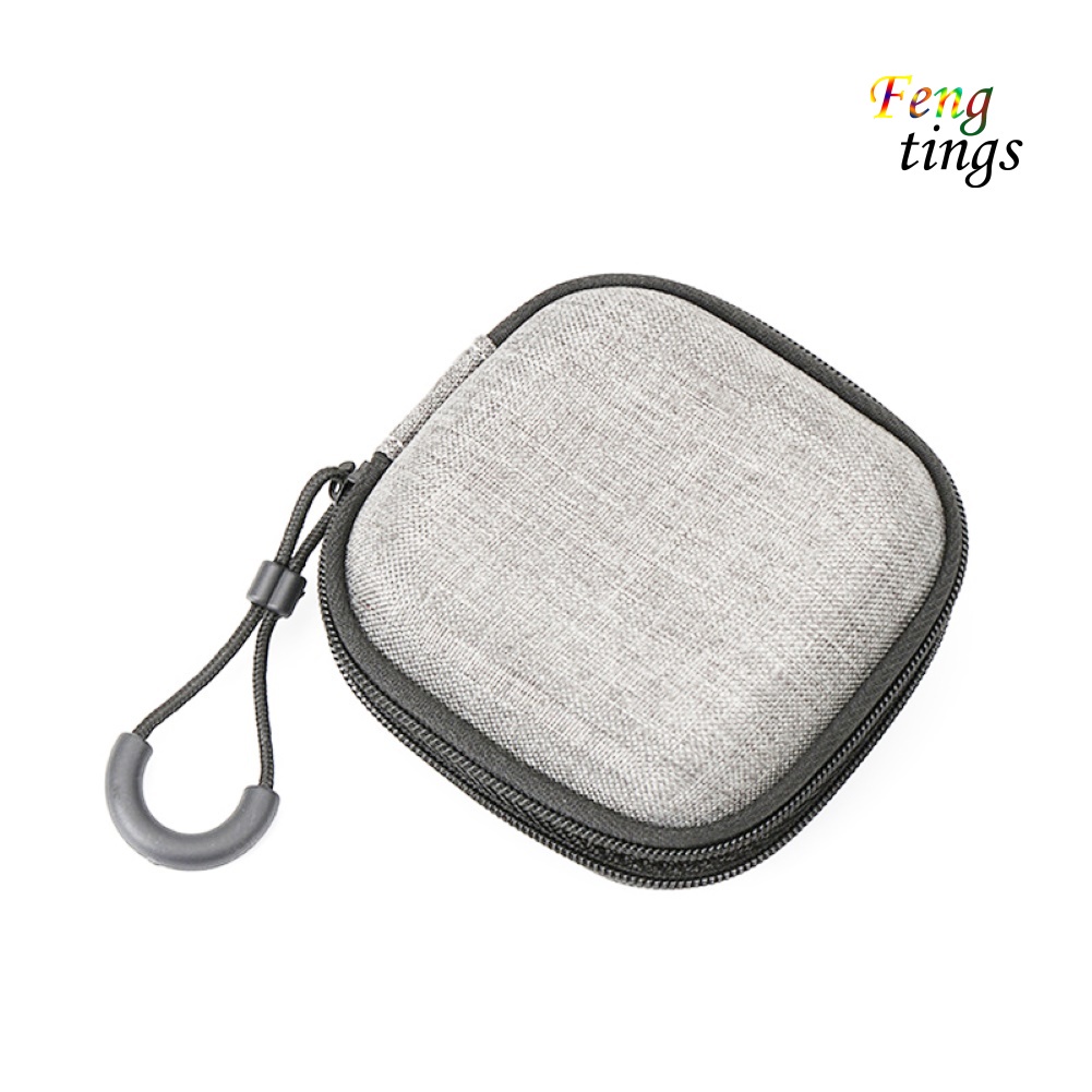 Set 2 túi đựng tai nghe không dây hình tròn//vuông/oval bằng EVA có khóa kéo tiện lợi