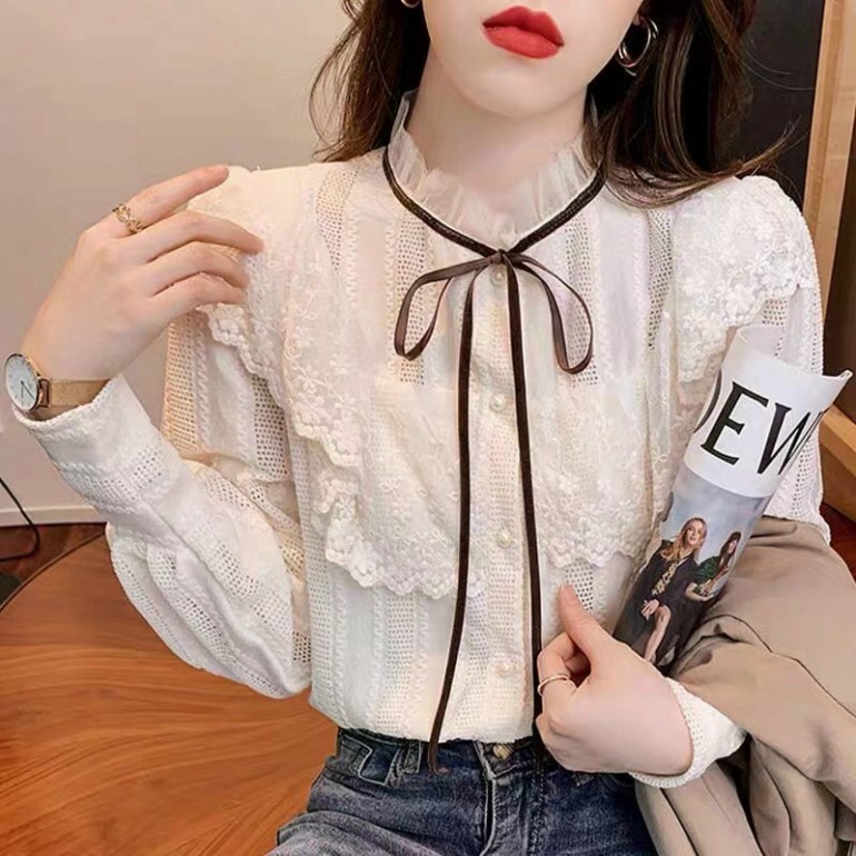 áo sơ mi  kiểu cánh tiên tiểu thư hàng QCCC TA02 1hittop