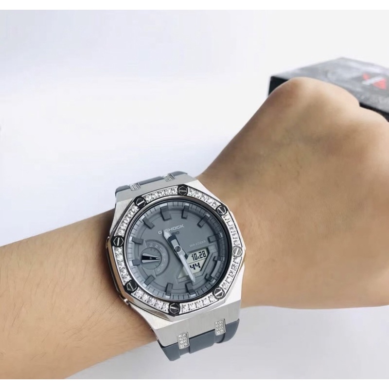ĐỒNG HỒ NAM CASIO GSHOCK GA-2100 custom AP DIAMON