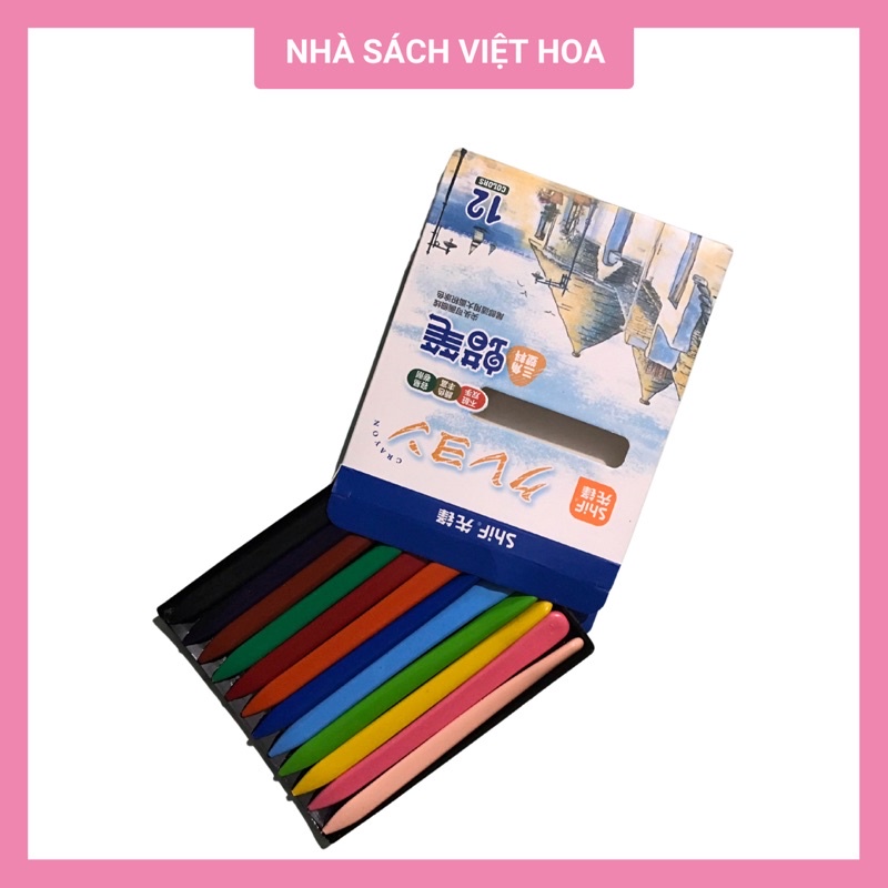 Hộp 6/12/18/24/36 Sáp màu Hữu Cơ Cao Cấp ShiF_Không lem tay_An toàn cho bé