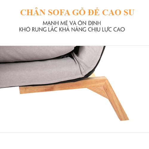 Nội thất Hoà Phát ghế lười sofa phòng khách phòng ngủ ban công ghế sofa có thể tháo rời và giặt được vải gấp tatami