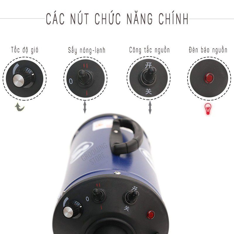 CHUNZHOU BS 2400) Máy sấy lông chó mèo công suất lớn 2200w