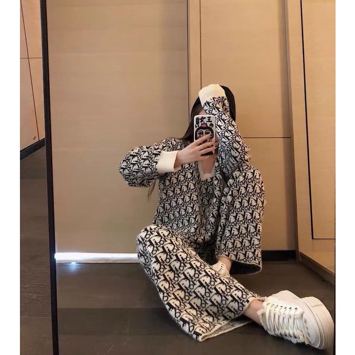 Set Dior Len Dáng Rộng