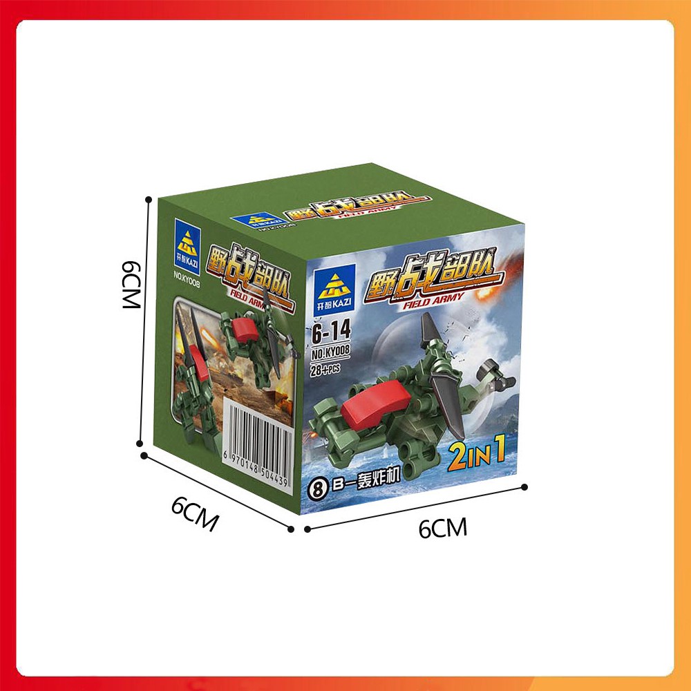 Combo 1 bộ 8 hộp Lego xếp hình máy công trường (2 in 1) 174 chi tiết cho bé sáng tạo