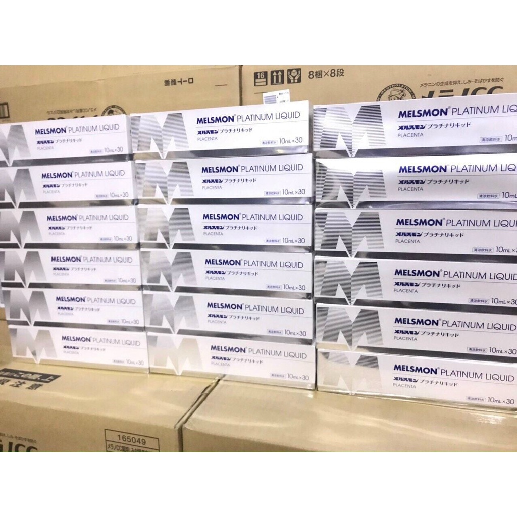 Nhau thai ngựa Melsmon Platium Liquid Placenta Nhật Bản