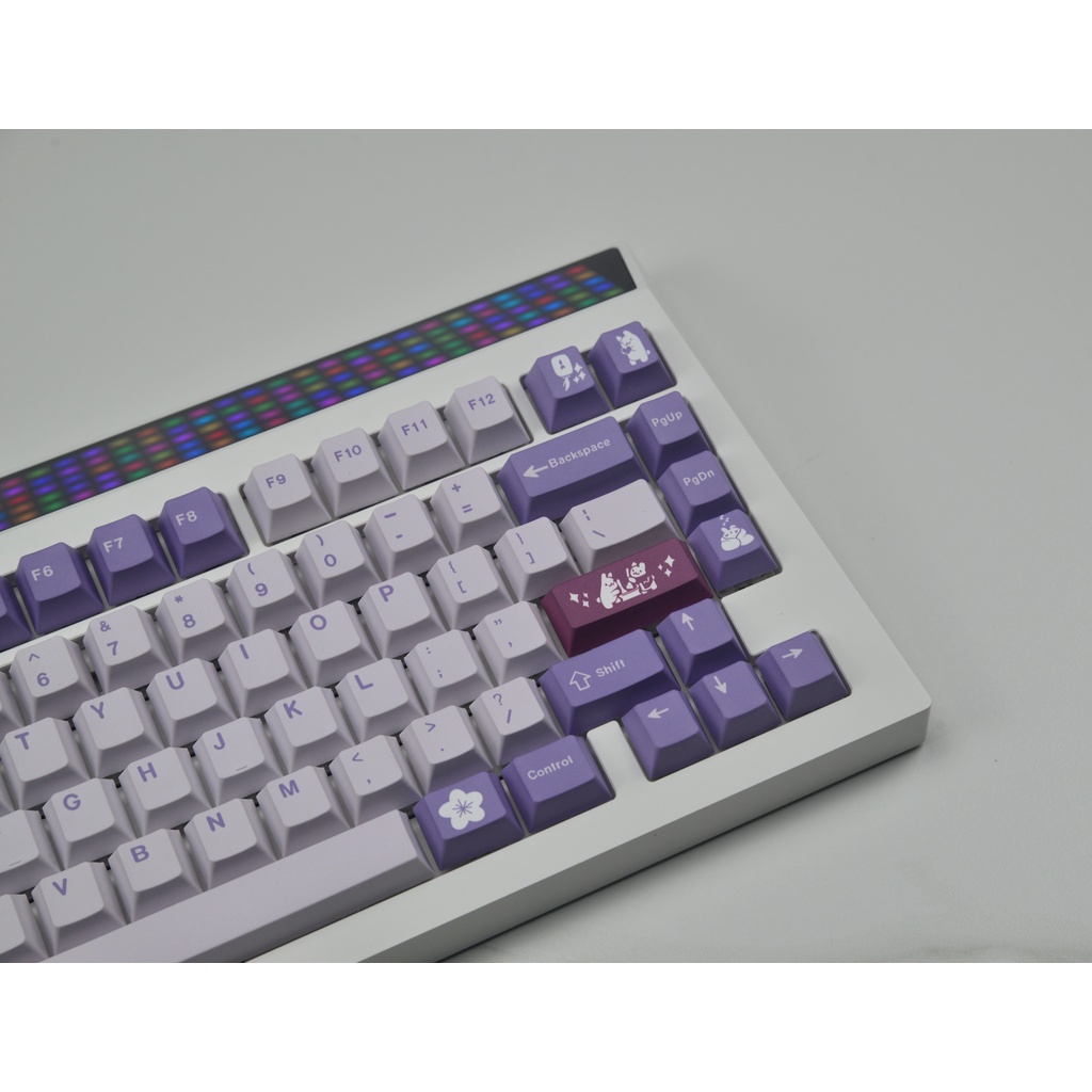 Gói phím GMK Cute Rabbit, 129 phím keycaps cherry Cấu hình DYE-SUB Cá nhân hóa GMK Keycaps dành cho bàn phím cơ