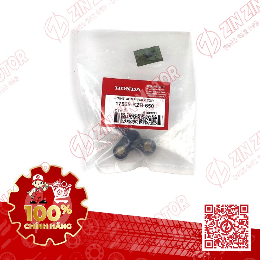 Ống nổi kim phun xăng Vario 150 K59 K59J Vario 125 K60 K60R 17565KZR650 chính hãng Honda Indonesia