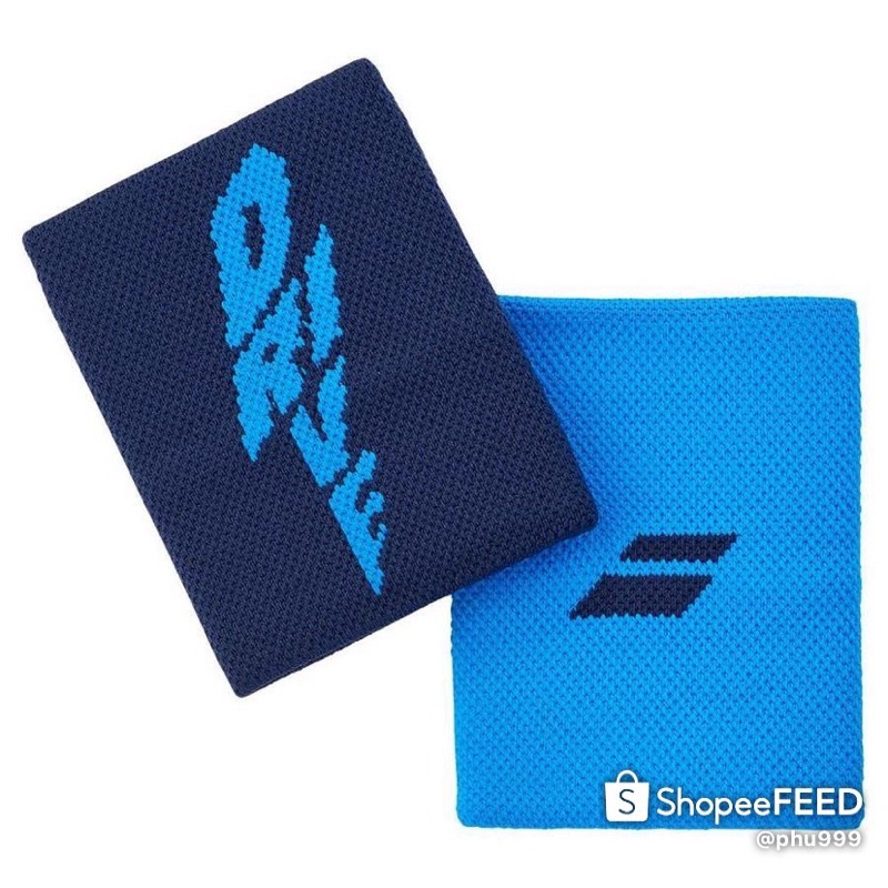 Băng mồ hôi tay Babolat Logo Jumbo Tennis Wristband Drive Blue