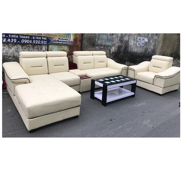 Thanh lý bộ sofa góc bọc da cao cấp hàng vip tồn kho giá rẻ