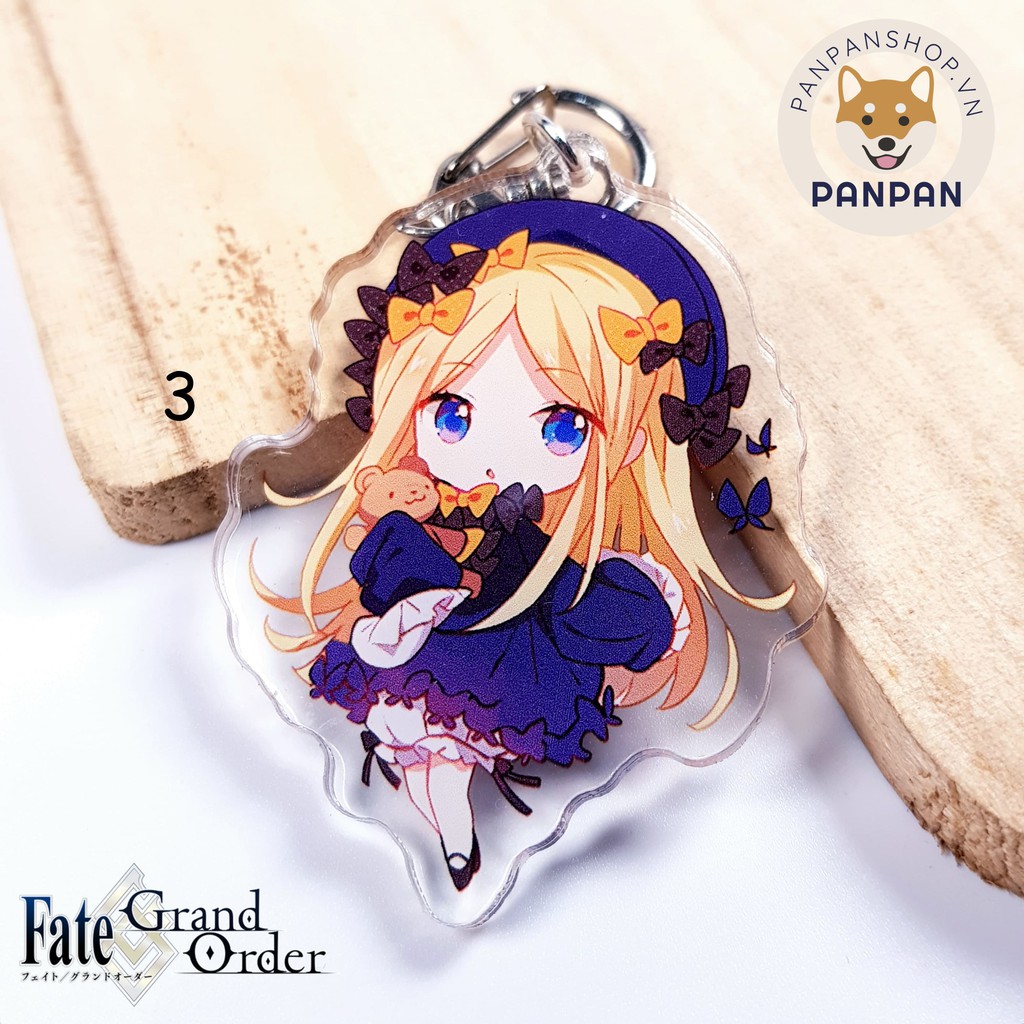 Móc khóa Anime DELUXE FGO Merlin Jeanne Lily Neko (6cm)