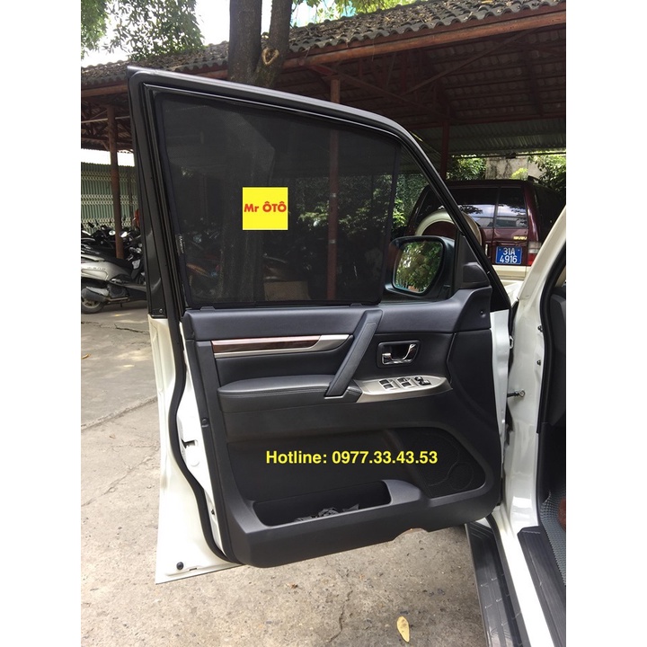 Rèm Che Nắng Xe Mitsubishi Pajero V93 2017-2021 Loại 1 Mr.OTO. Bảo Hành 24 tháng. Cam Kết Chuẩn Khít Theo Xe
