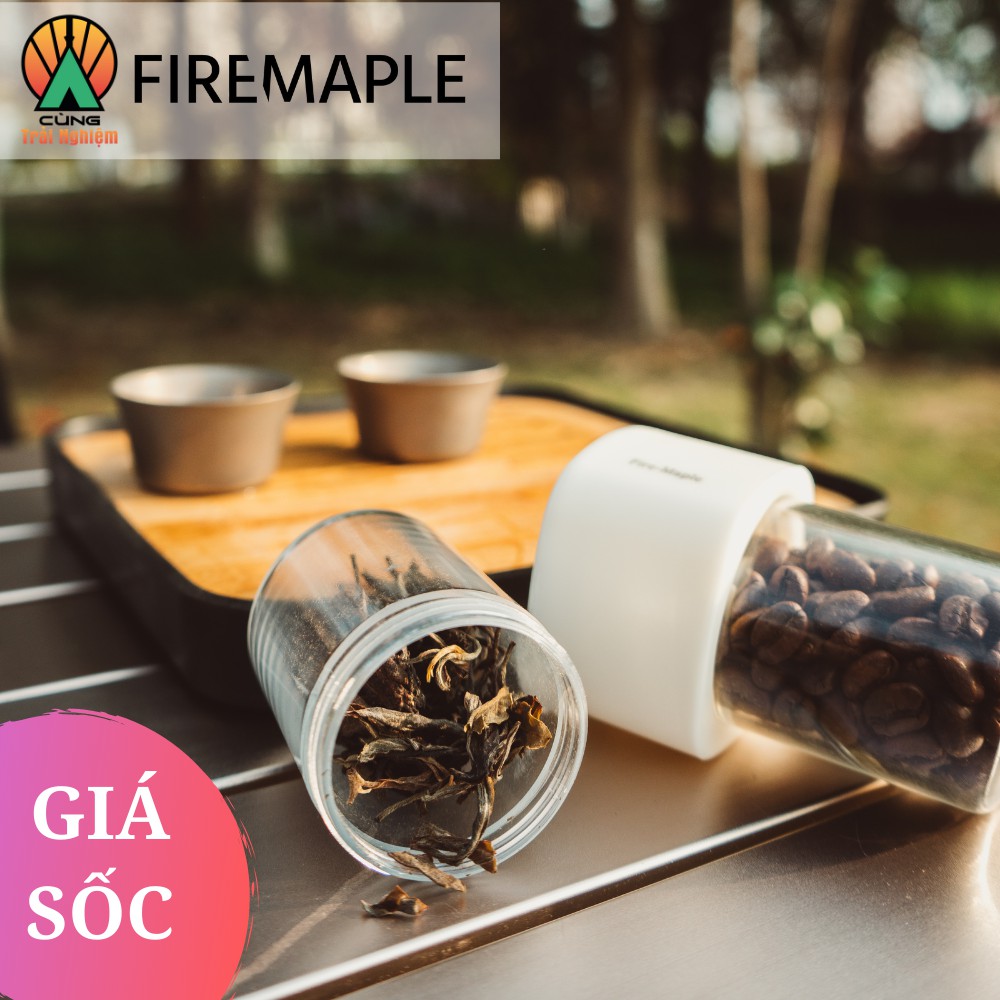 CHÍNH HÃNG Hộp Đựng Trà Tea Firemaple 2 màu nhỏ gọn tiện lợi cho du lịch cắm trại 90g