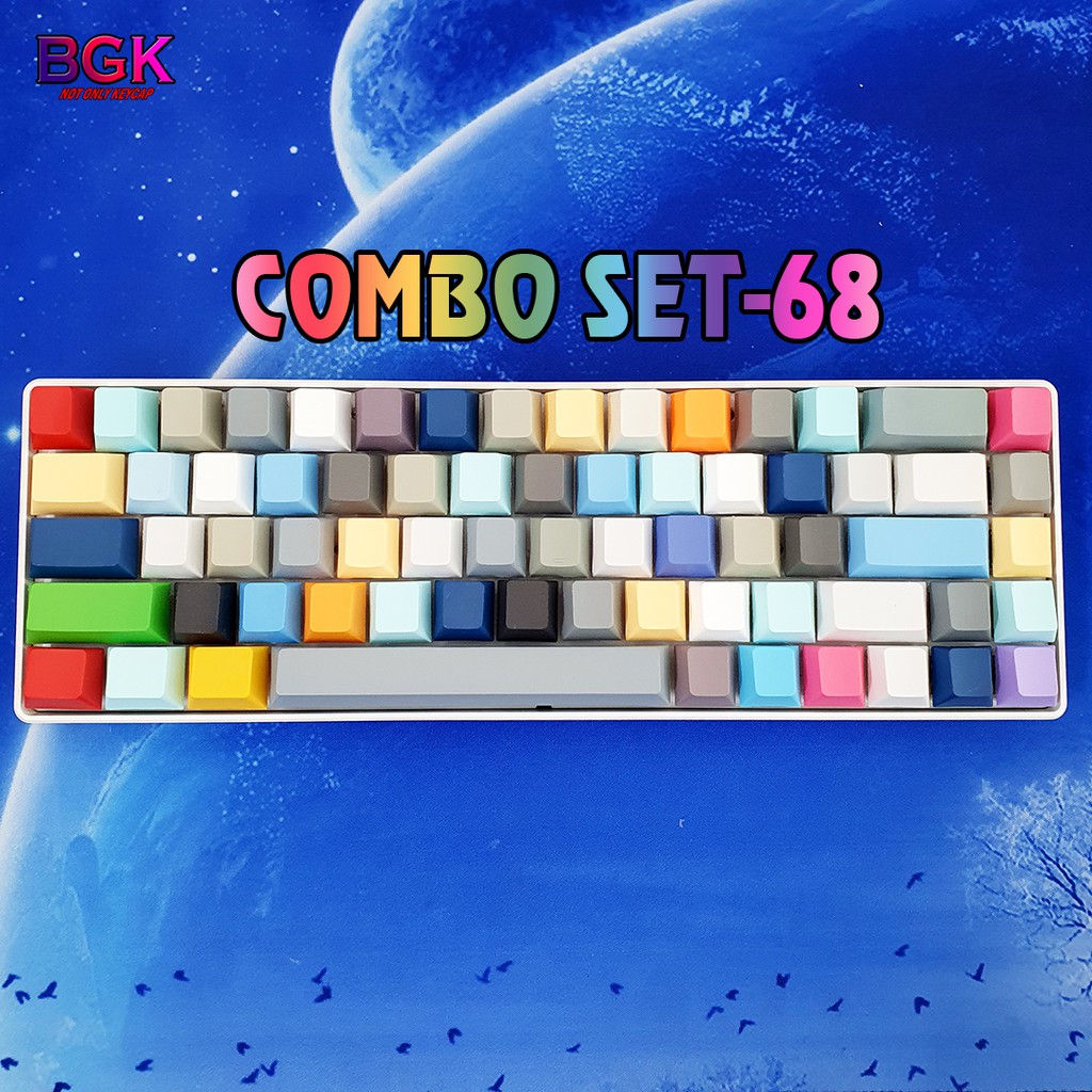 Bộ Combo Set keycap Cherry Blank PBT dày từ 60-68-87-98-104-108