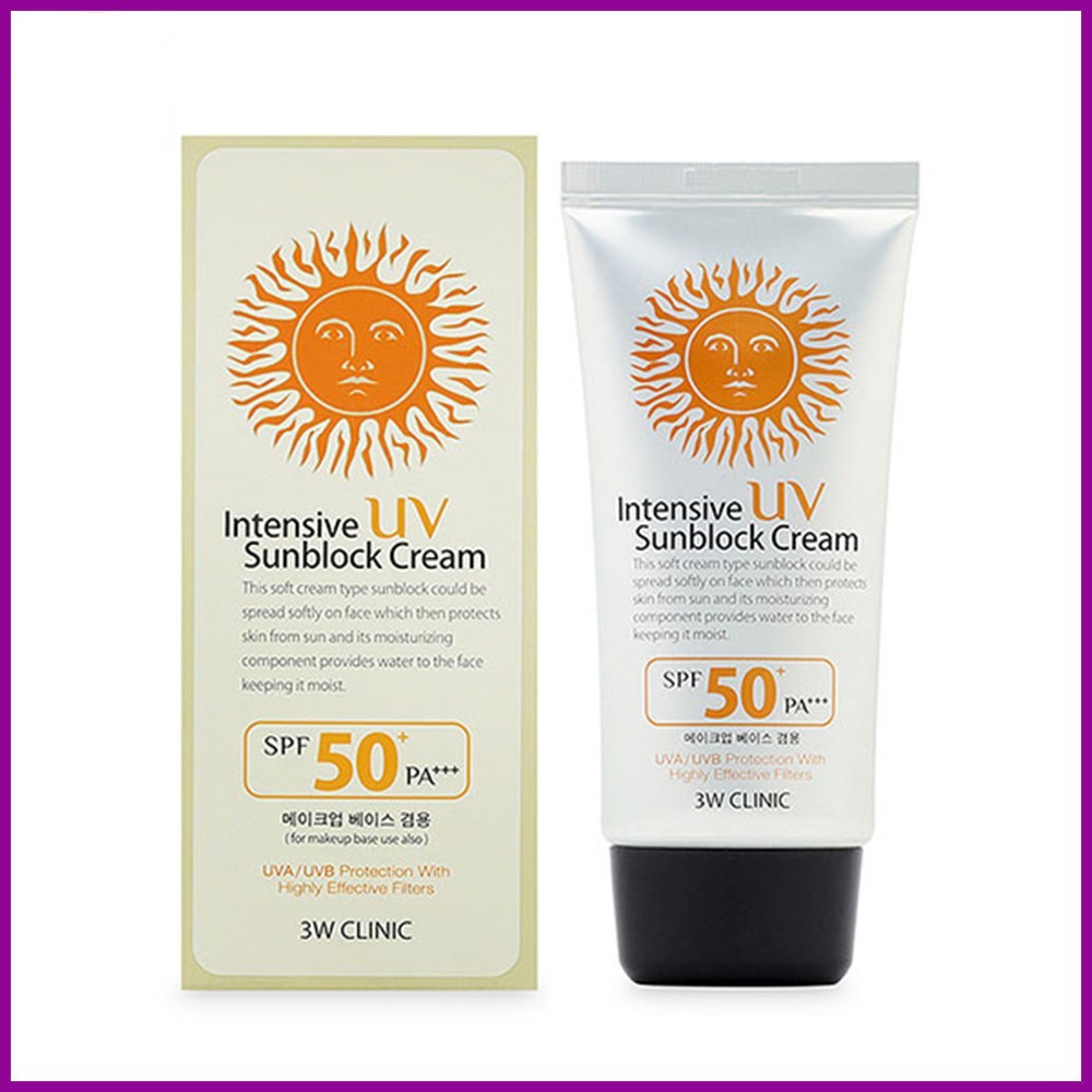Kem Chống Nắng 3W Clinic Intensive UV Sunblock Cream 70g