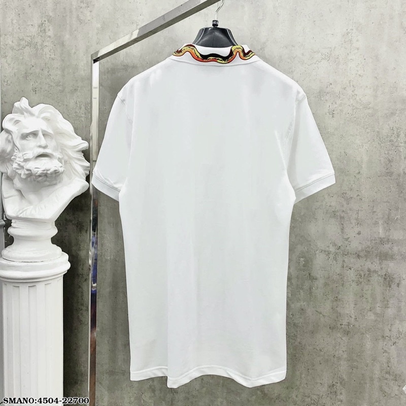 Áo Polo Nam Cotton Cá Sấu 100% Cổ Bo Dệt Hình Ong Rắn Cam Vàng Nâu Đơn Giản Basic PL30P