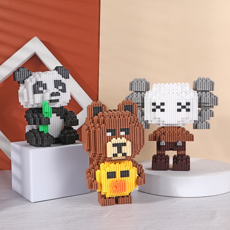 Mới Bộ Đồ Chơi Lắp Ráp Gấu Trúc Cho Bé