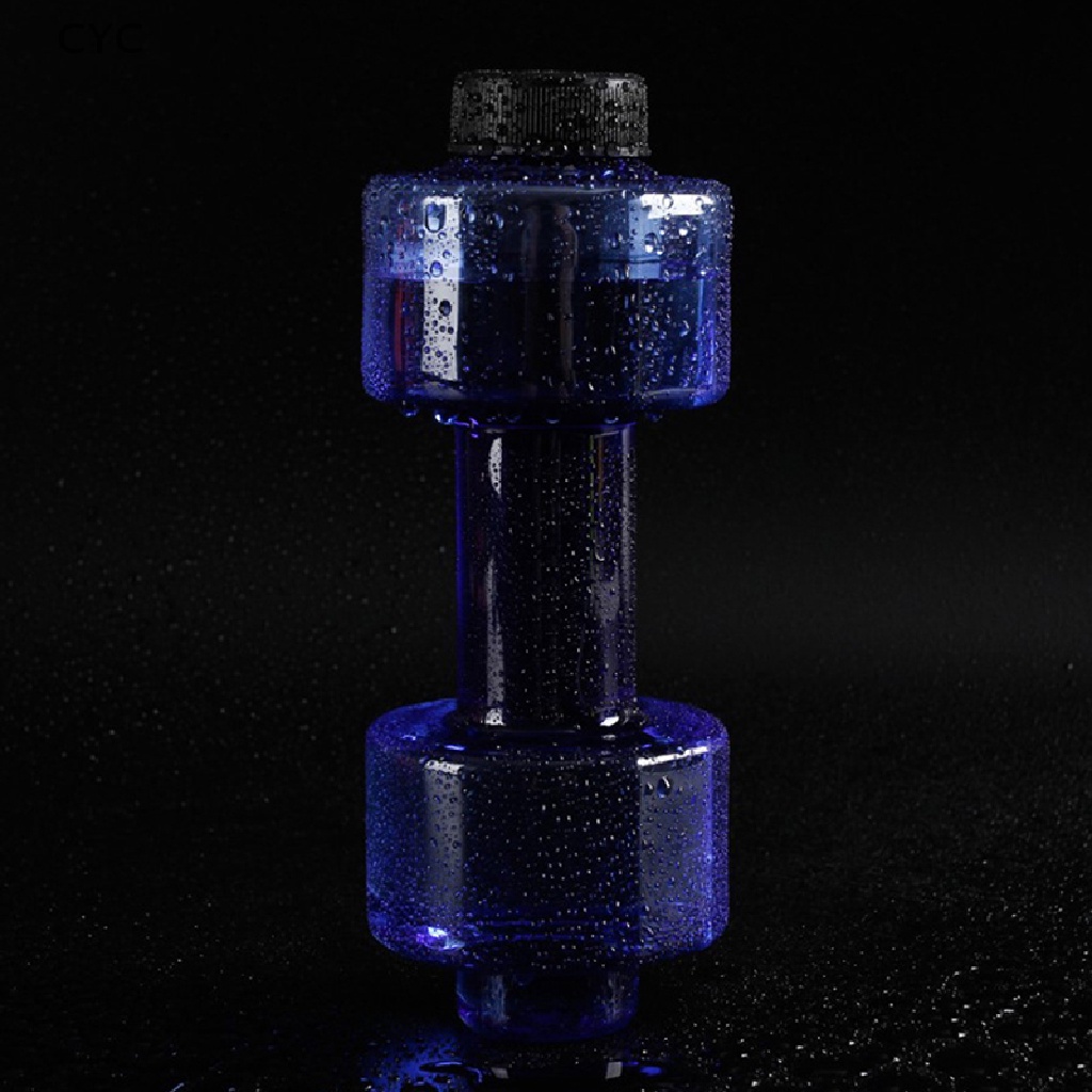 CYC Dumbbell Plastic Bottle 550ML Sports Water Bottles Portable Leakproof Dumbbell CY