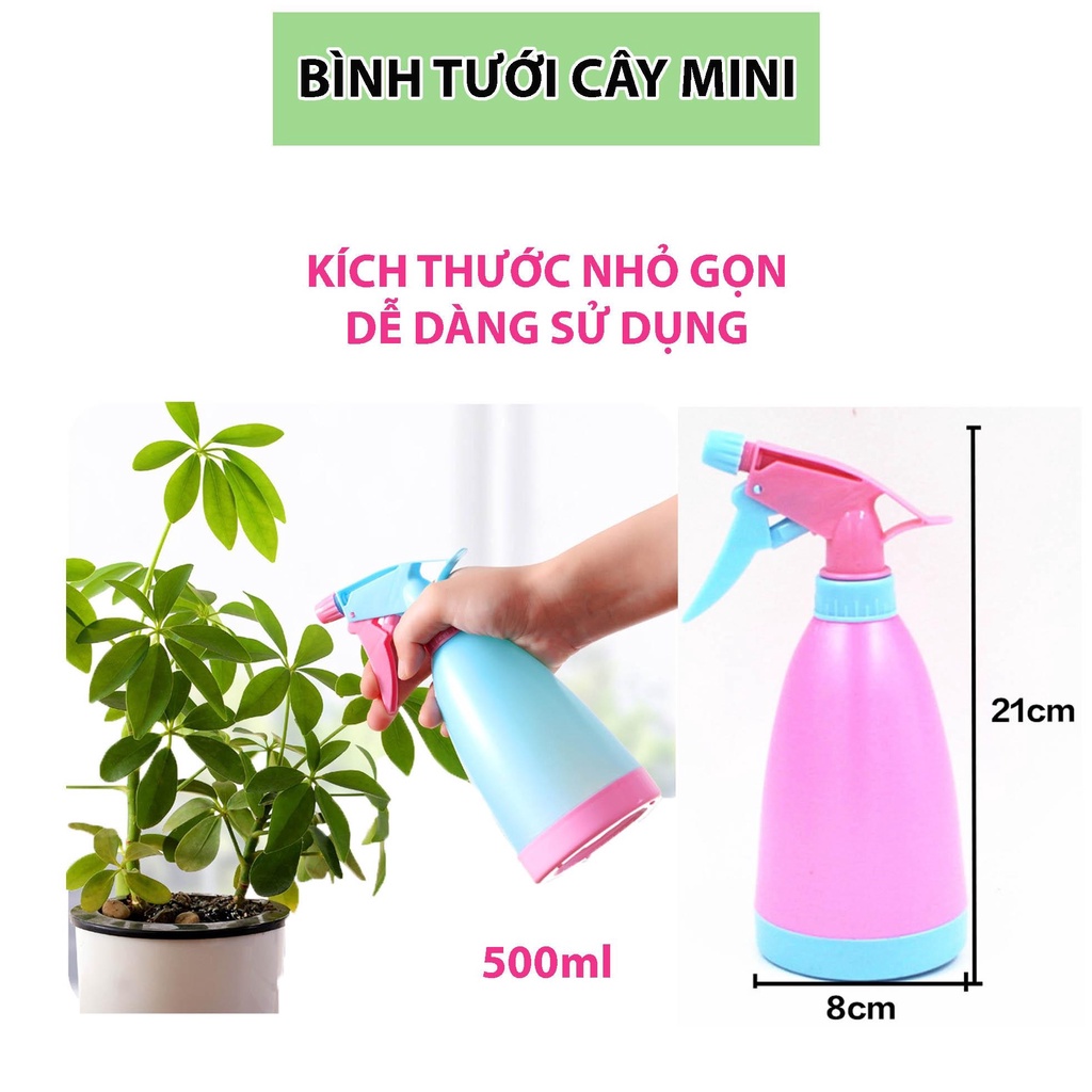 Bình tưới cây mini phun sương dạng xịt 400ml - Bình xịt phun sương có thể phun tia hoặc phun sương