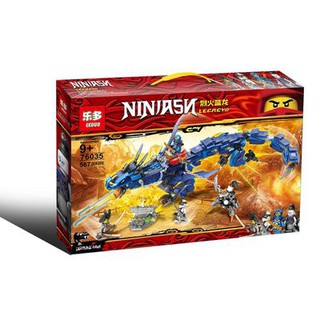 Đồ chơi lắp ráp lego ninjago - rồng xanh sấm sét - leduo 76012 - ninja thunder swordman - xếp hình nhân vật cho bé