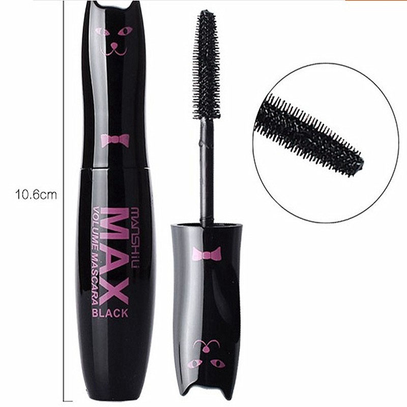 [Hàng mới về] Mascara Kháng Nước Và Chống Mồ Hôi Chuốt Mi Dài Dày Và Cong MANSHILI