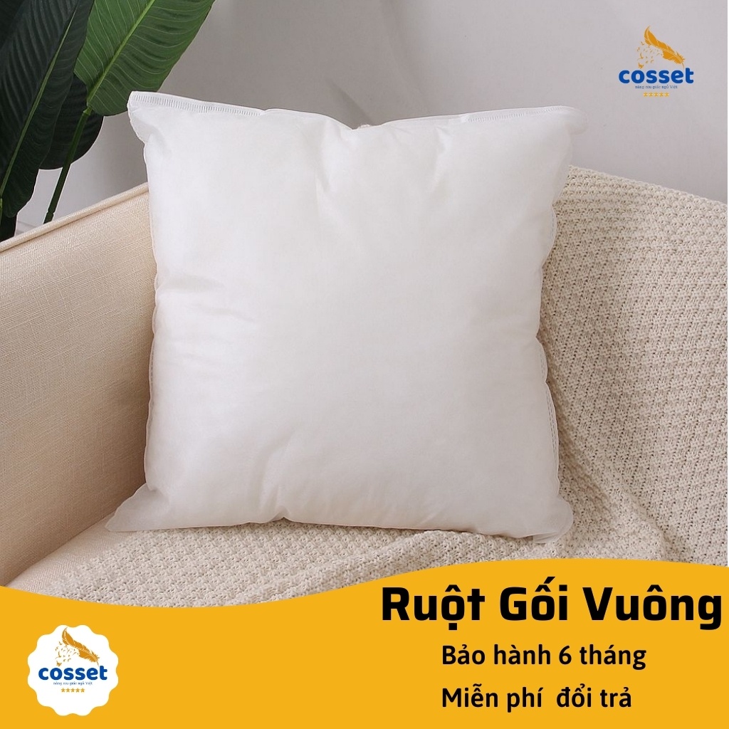 [Ruột Gối Vuông] Ruột Gối Tựa Trang Trí Gối Trang Trí Khách Sạn, Gối Sofa Bền Lâu Xẹp Lún