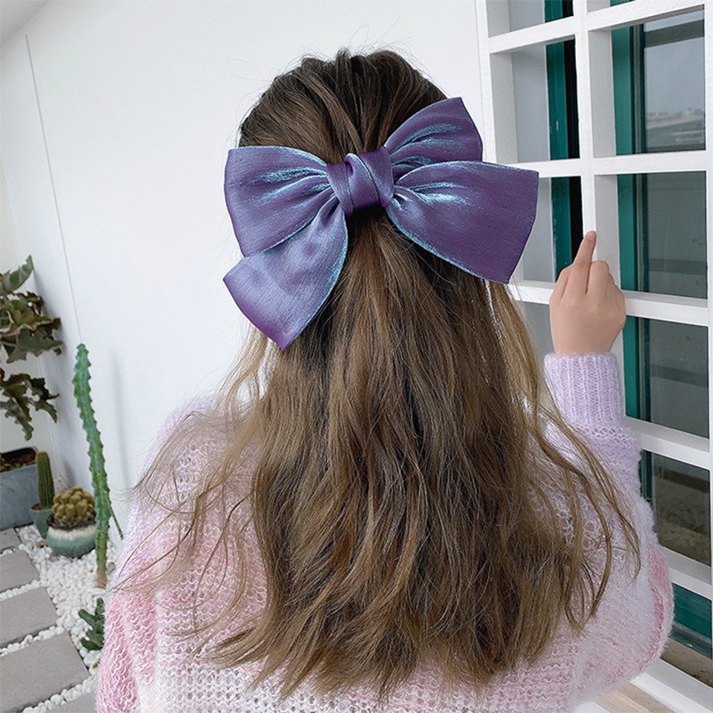 Kẹp tóc nơ bản to xinh xắn phong cách phụ kiện Hàn Quốc cho nữ DOLLYSECRET 211