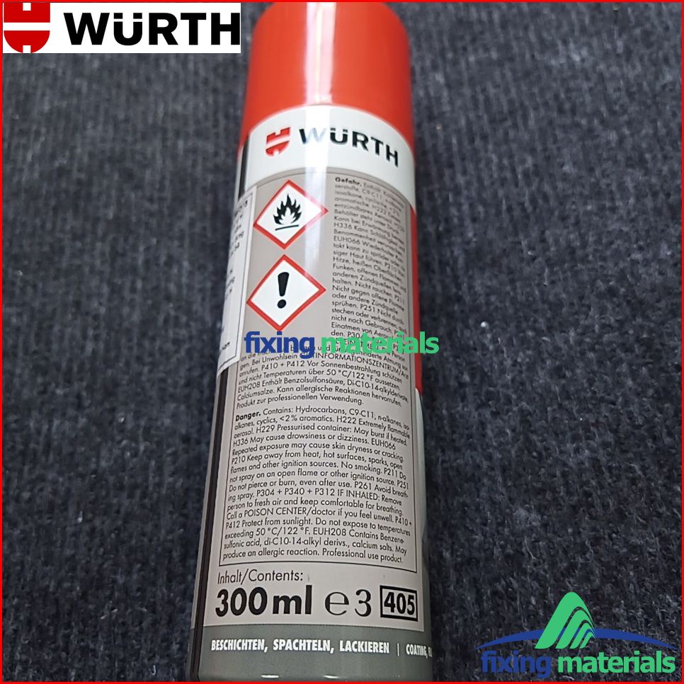 Chai xịt chống gỉ sét cao cấp WURTH Corrosion Protection Spray 089315 (300ml, SX tại Bỉ)