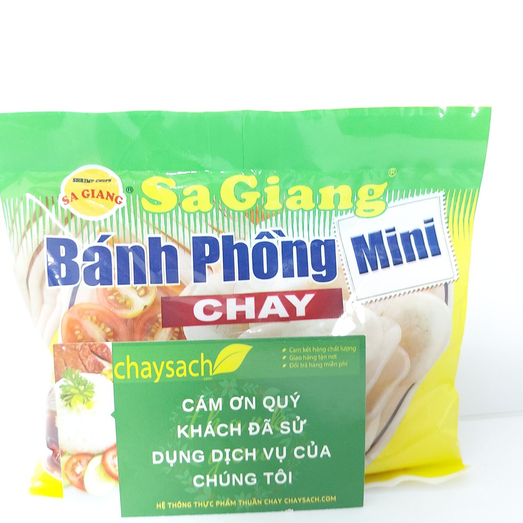 Bánh Phồng mini Chay 100g Sa Giang giòn rụm - Chayhome - Thực phẩm chay, đồ chay, món chay, ăn vặt chay, bánh phồng chay