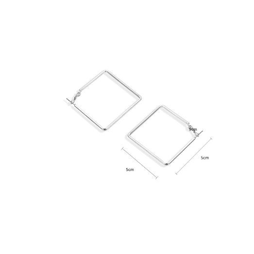 M 28 Hoa tai khuyên vuông thời trang cá tính