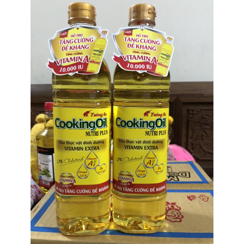 DẦU THỰC VẬT DINH DƯỠNG VITAMIN EXTRA COOKING OIL TƯỜNG AN 1 LIT