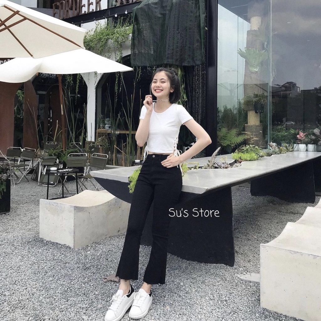 Quần jeans trơn ống loe Q135 SUSTORE