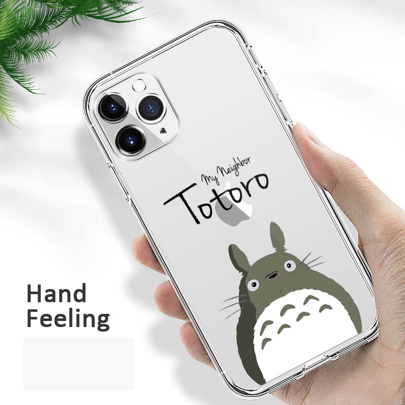 Ốp Điện Thoại Trong Suốt In Hoạt Hình Totoro Chống Sốc Cho 7plus se2020 12 11promax Xsmax Xsmax 13 promax