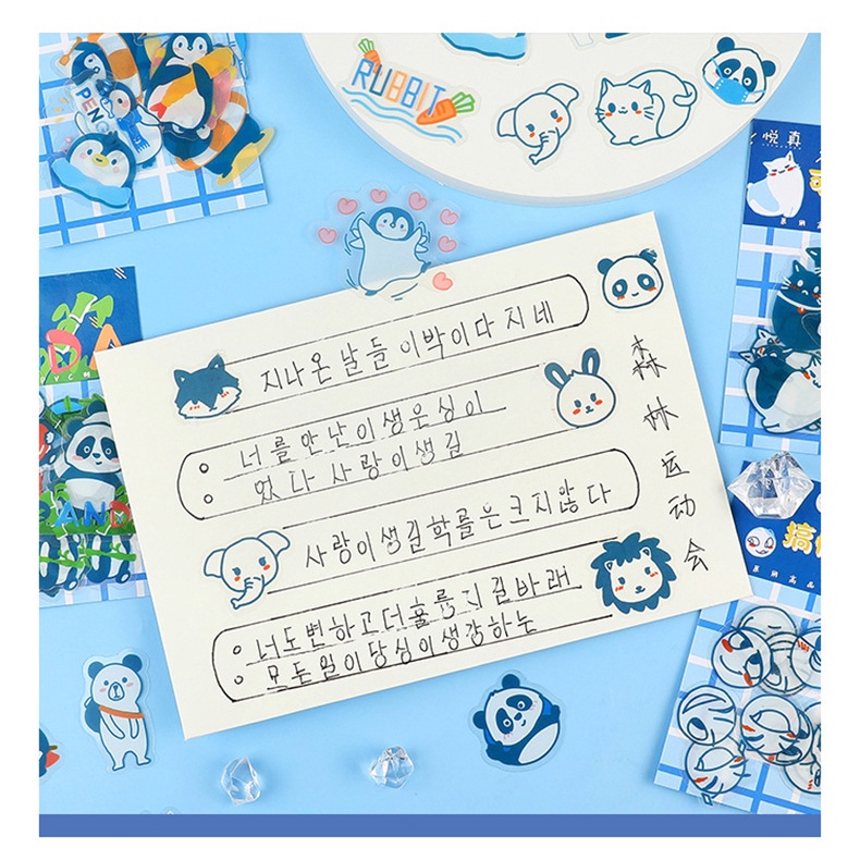 Miếng Dán Trang Trí Bằng PVC Hình Động Vật Hoạt Hình Chống Thấm Nước