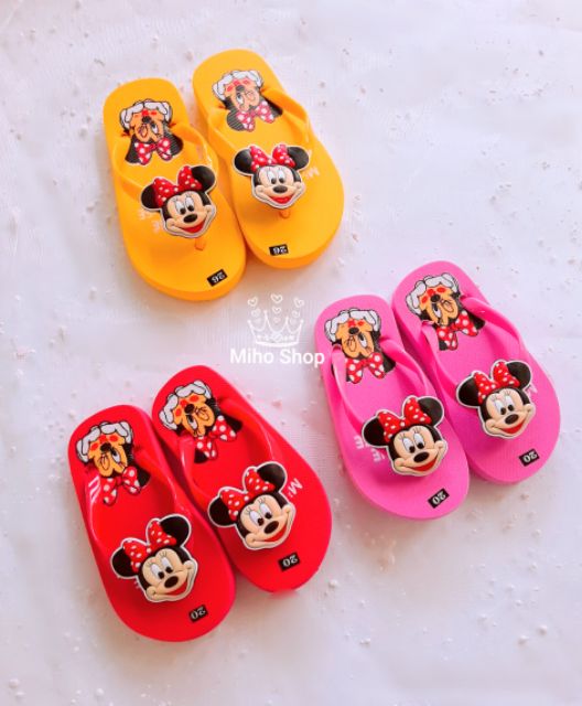 DÉP KẸP DÉP TÔNG MINNIE CHO BÉ SIÊU XINH - DÉP KẸP CHO BÉ