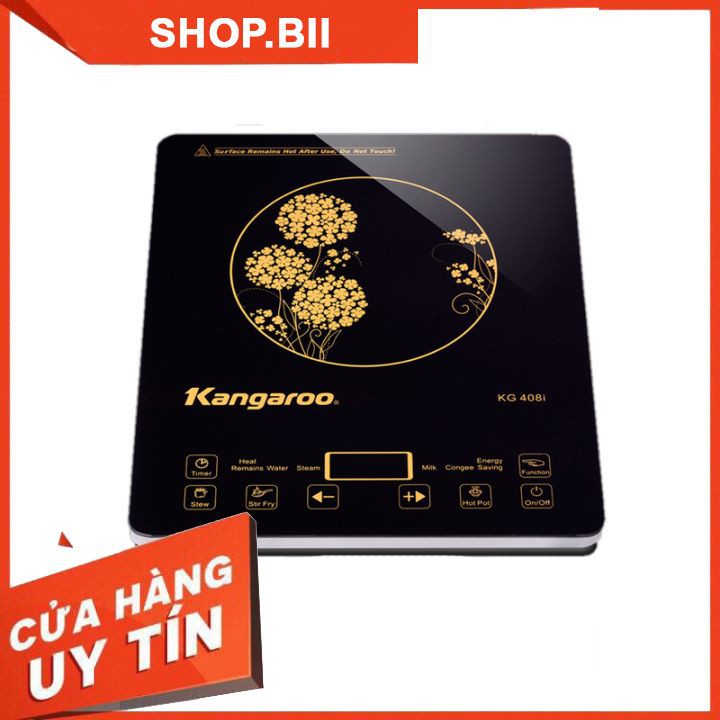 Bếp Từ Đơn Kangaroo KG-408i Cao Cấp Nhập Khẩu Chính Hãng Kính Cường Lực Siêu Bền Sang Trọng Giá Cả Hợp Lý Tặng Kèm Nồi.