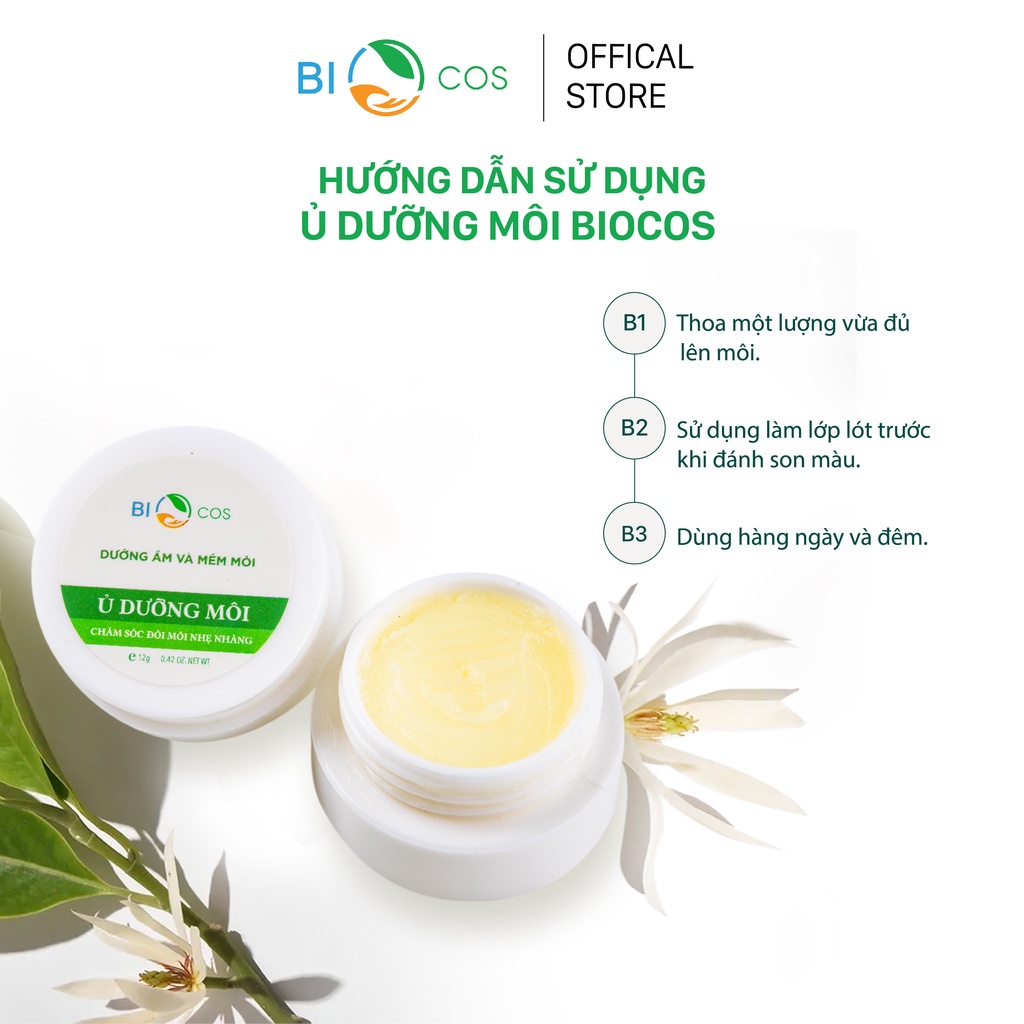 Son Dưỡng Môi BIOCOS 12g - Dưỡng Ẩm, Mờ Thâm, Tạo Nền Make Up