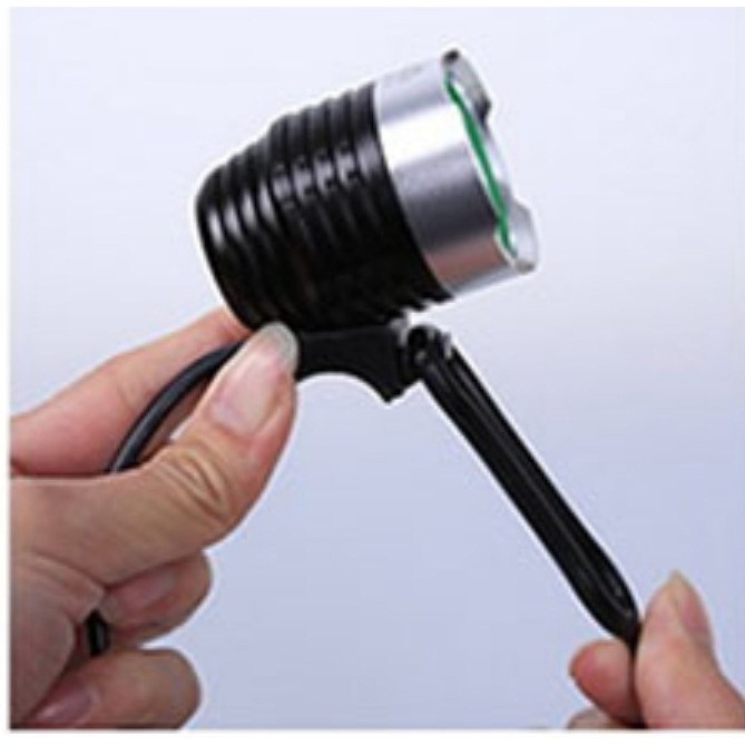 Đầu đèn pin xe đạp kiêm đèn pin đội đầu 5V nguồn USB